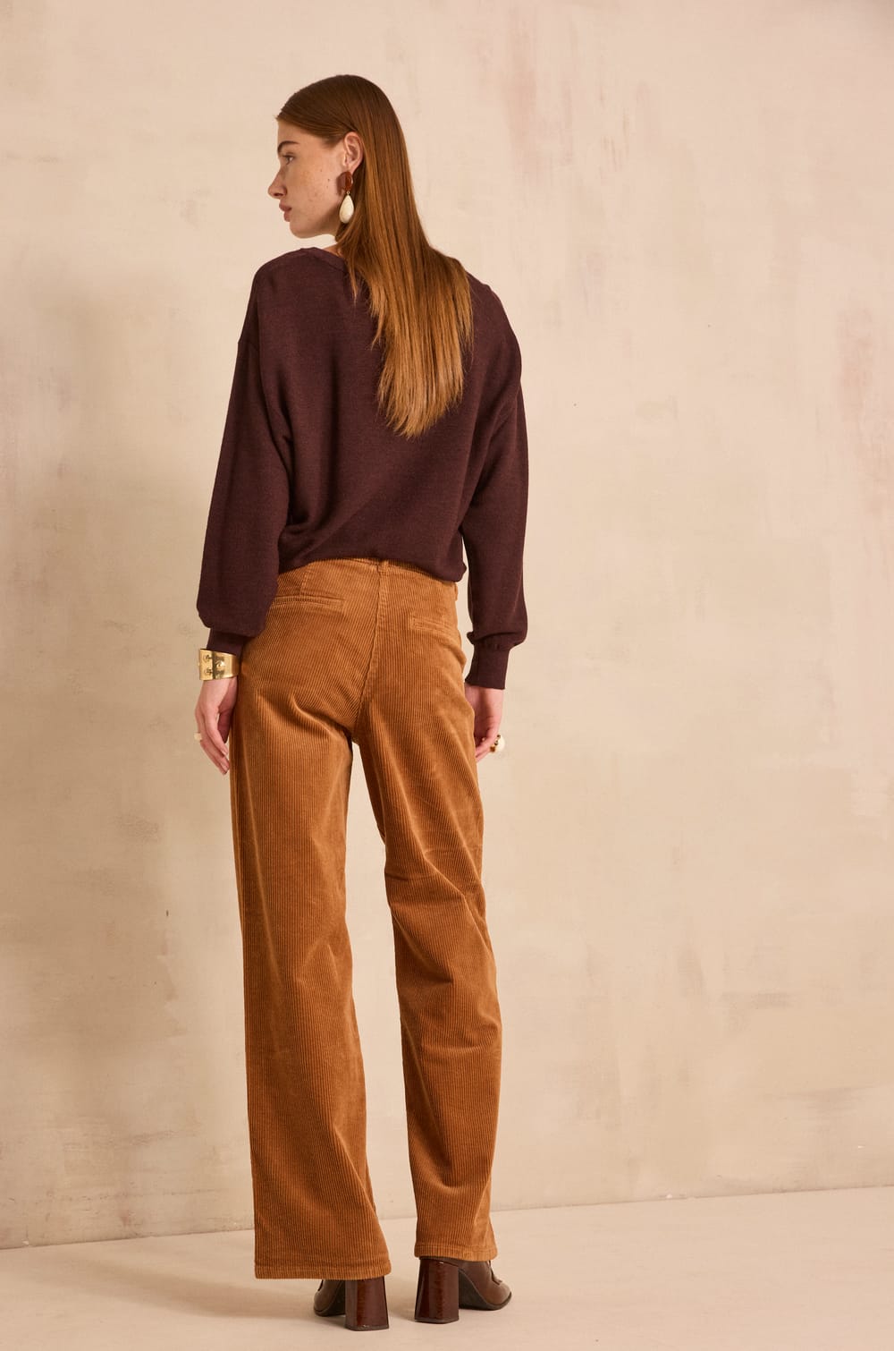 Wide corduroy pants FERGUSON;${refinementColor}