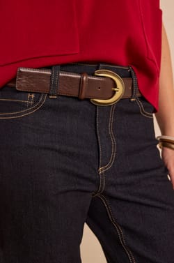 Cropped jeans with turn-ups DELIA;${refinementColor}
