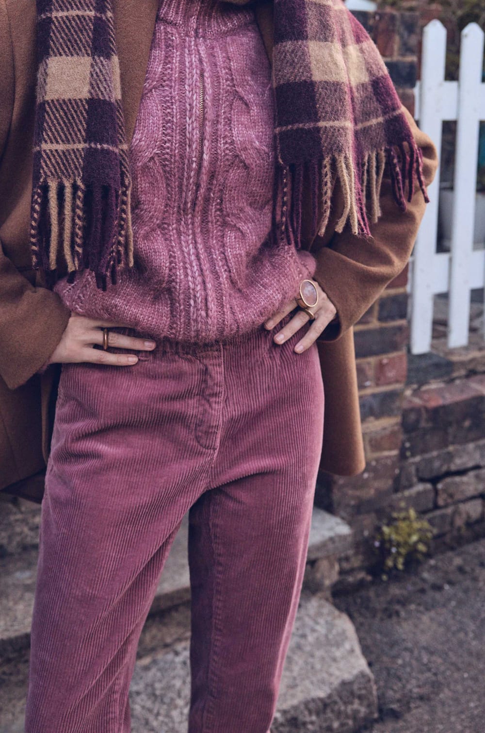 SABIL corduroy pants;${refinementColor}