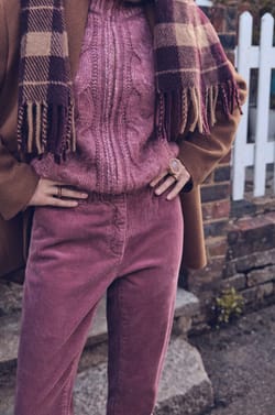 SABIL corduroy pants;${refinementColor}