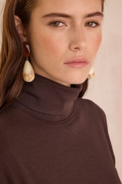 FERGUIE long-sleeved turtleneck T-shirt;${refinementColor}