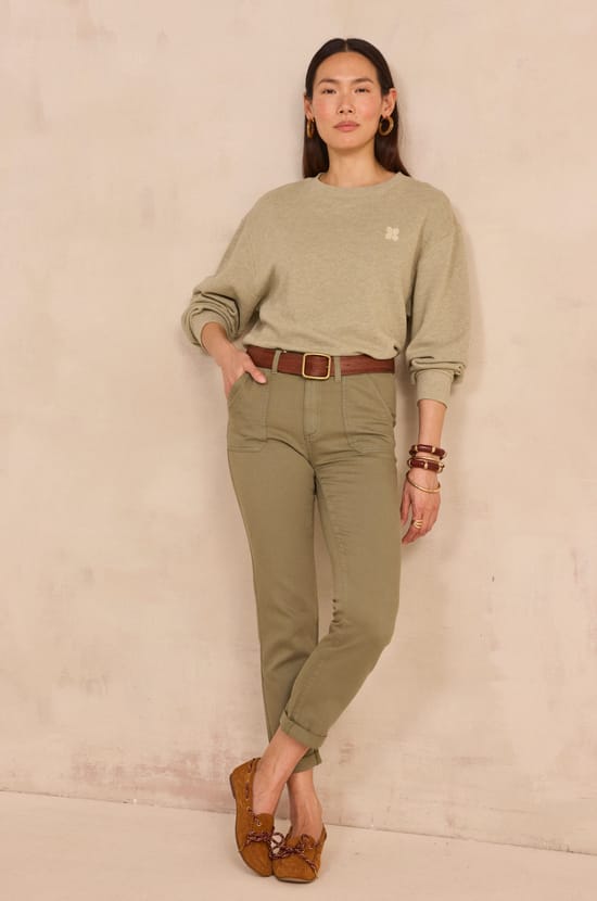 Jean chino en coton NALLA;${refinementColor}