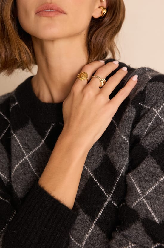 BONIFACE argyle pattern jumper;${refinementColor}