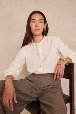 100% cotton DALIA blouse;${refinementColor}