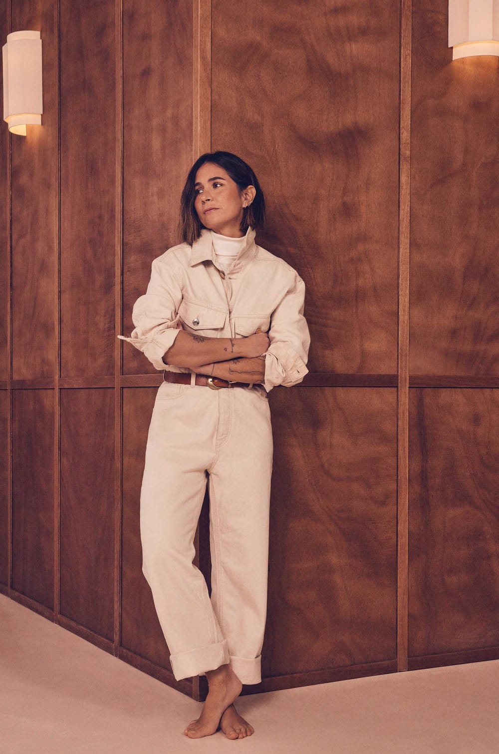 Combinaison ultra oversize en jean Audrey Lombard x Maison 123 BILLIE;${refinementColor}