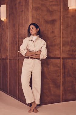 Combinaison ultra oversize en jean Audrey Lombard x Maison 123 BILLIE;${refinementColor}