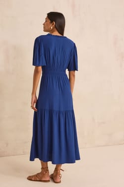 Fluid short-sleeved dress LANA;${refinementColor}