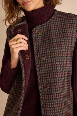Gilet sans manches en laine bouclette SABRINA;${refinementColor}
