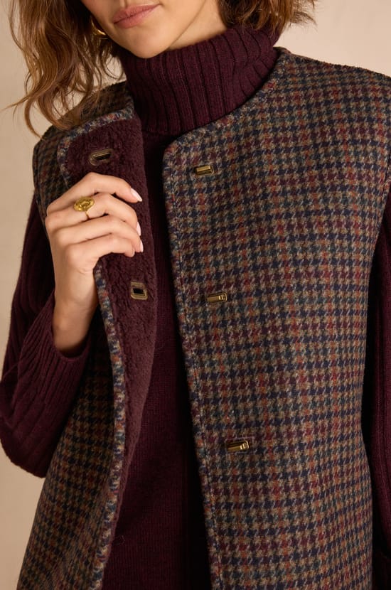 SABRINA bouclé wool cardigan;${refinementColor}