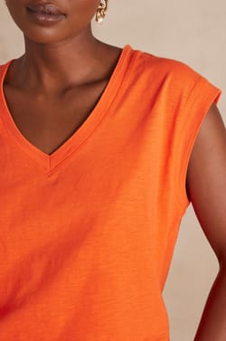 DELYA cotton T-shirt;${refinementColor}