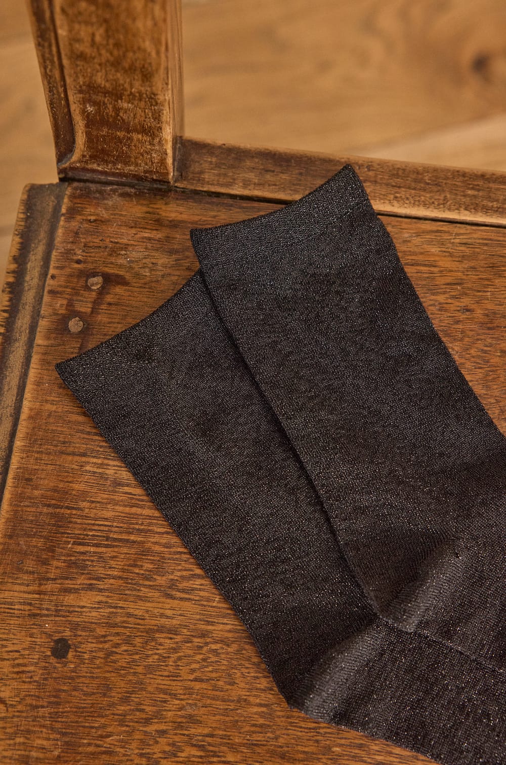 WALTER ribbed lurex Socks;${refinementColor}