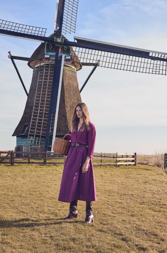 BRUNE cotton skirt;${refinementColor}