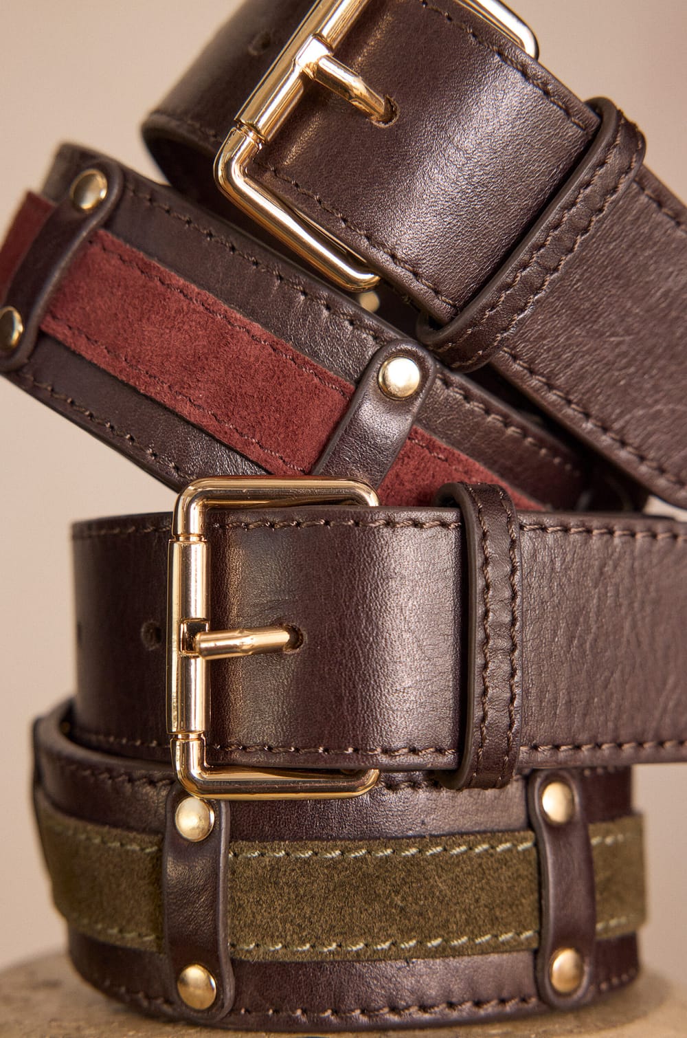 Ceinture LEONARD en cuir;${refinementColor}