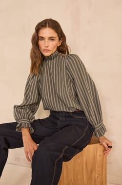 Blouse &agrave; rayures MARCIA;${refinementColor}