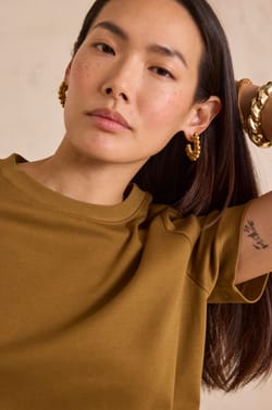 100% cotton T-shirt LENI;${refinementColor}