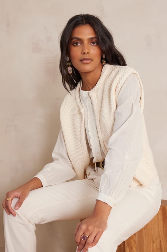 BETSY cotton cardigan;${refinementColor}