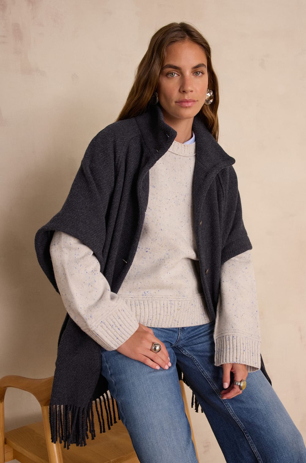 DESIREE wool cape;${refinementColor}