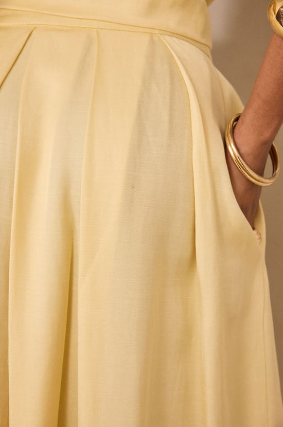 Sparkling flowy long skirt;${refinementColor}