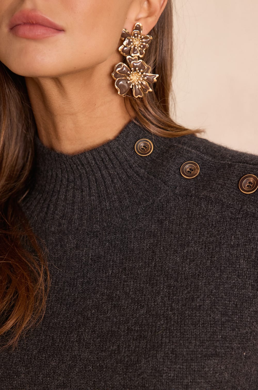 BRADLEY turtleneck jumper in 100% cashmere - 4 ply;${refinementColor}