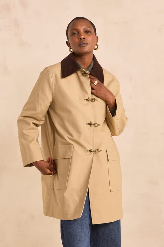 Long sleeve cotton parka DANAE;${refinementColor}