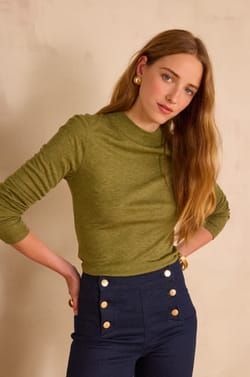T-shirt FLYNN met opstaande kraag;${refinementColor}