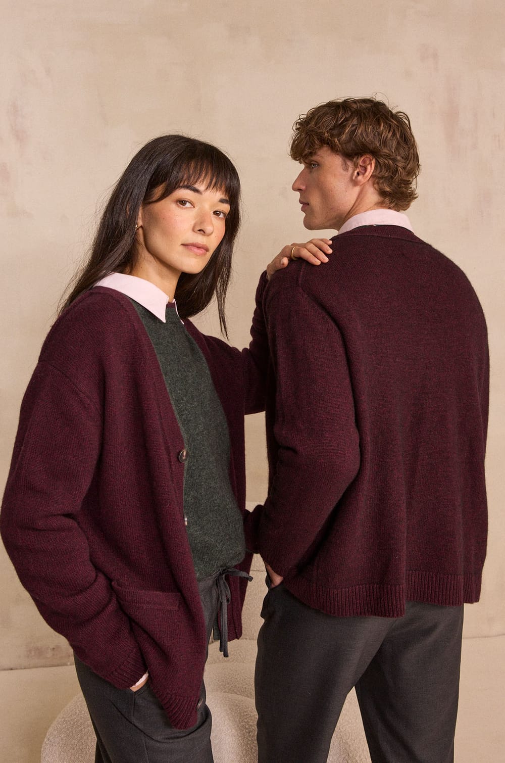 Unisex cardigan LOVELY;${refinementColor}