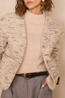 Veste COLETTE en tweed;${refinementColor}