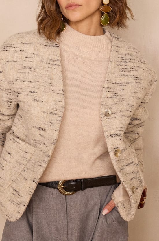 Veste COLETTE en tweed;${refinementColor}