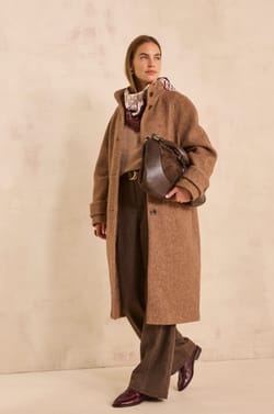 DUKE mixed wool coat;${refinementColor}