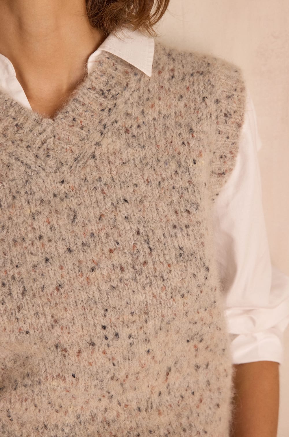 BERNICE sleeveless alpaca jumper;${refinementColor}