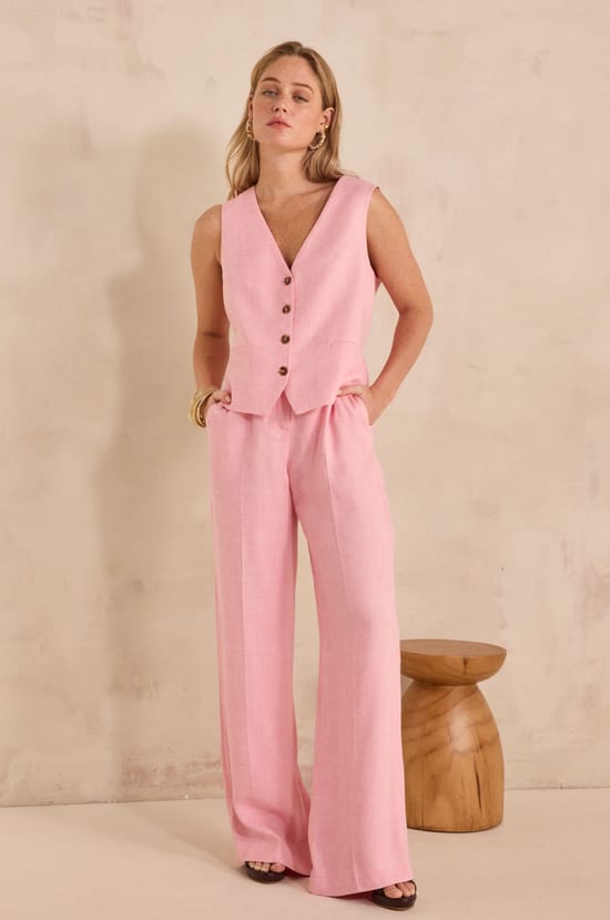 LAYLA wide tailored trousers;${refinementColor}