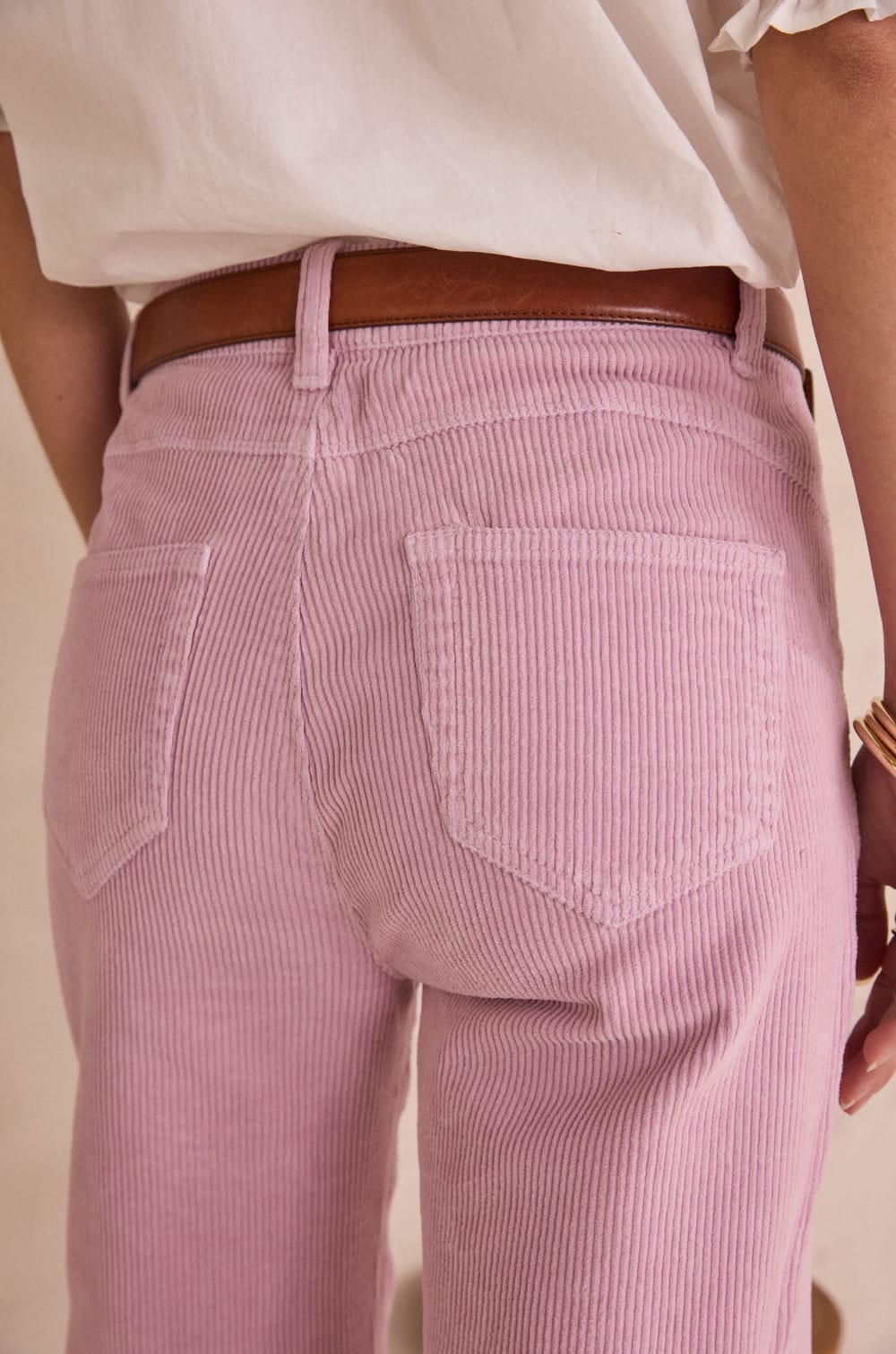 Pantalon en velours c&ocirc;tel&eacute; FIDJI;${refinementColor}