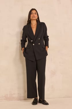 Pantalon large noir LOLA;${refinementColor}