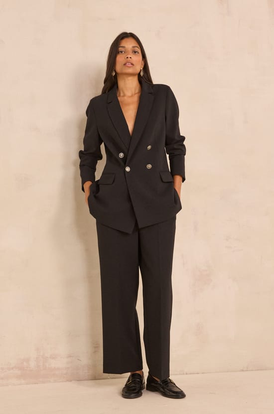 Pantalon large noir LOLA;${refinementColor}