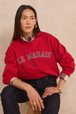 Cotton sweatshirt MARAIS;${refinementColor}