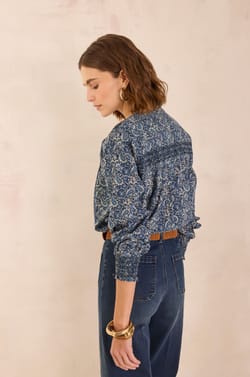 Blouse met arabeskpatroon DOLCE;${refinementColor}