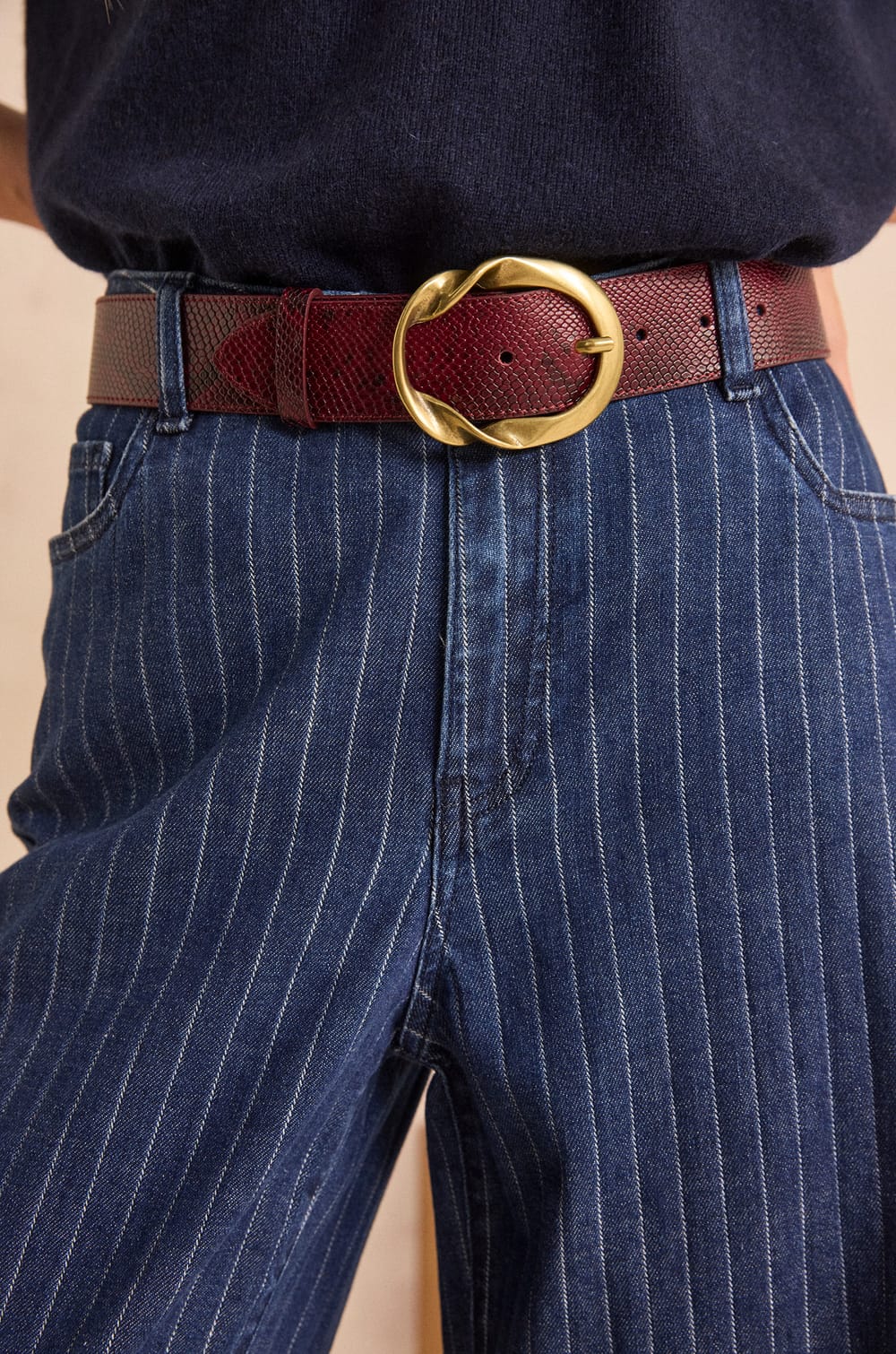 wide leg striped Jean SIENNA;${refinementColor}