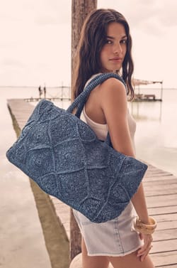 MARLON raffia tote bag;${refinementColor}