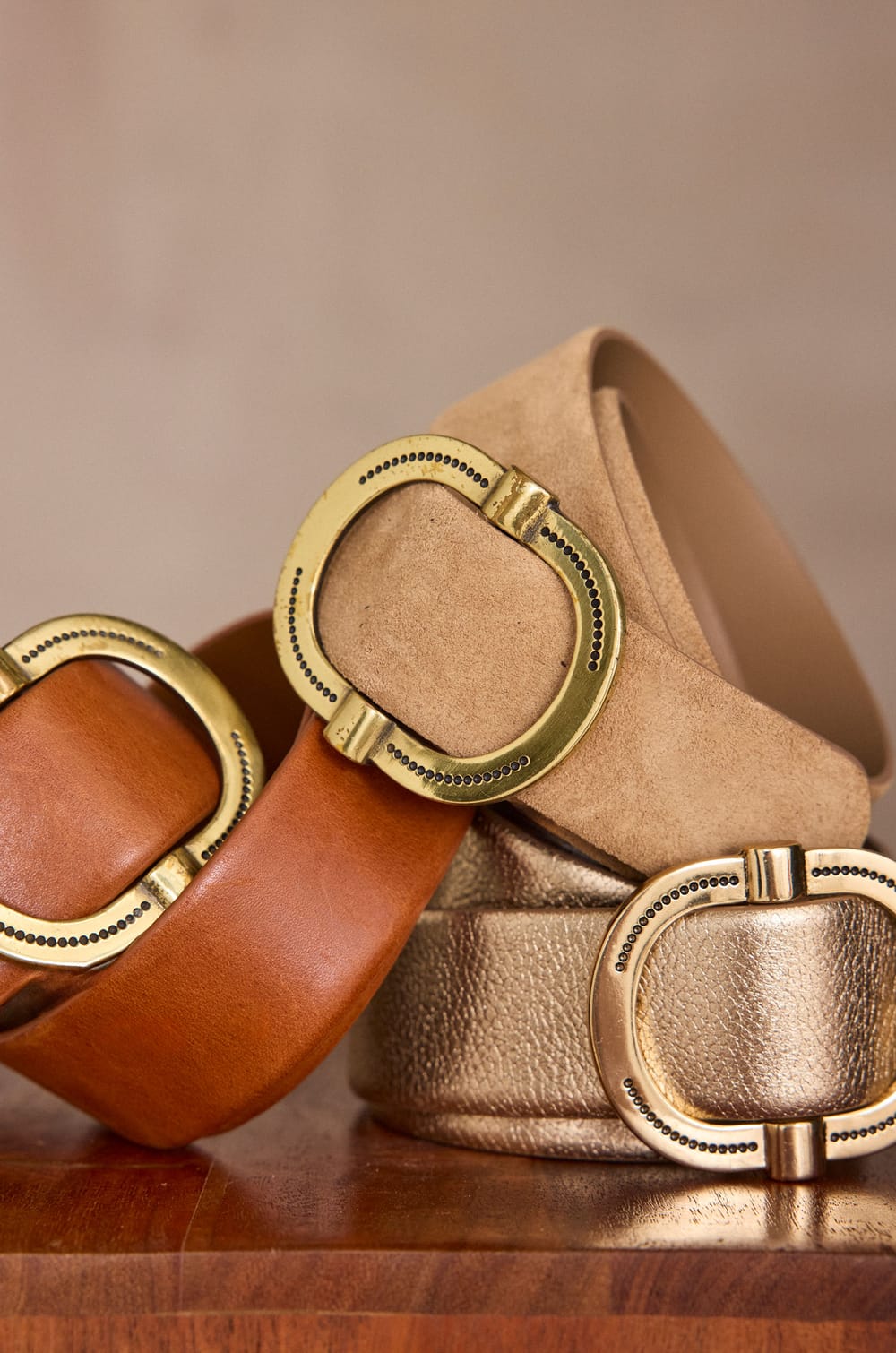 ELISE leather belt;${refinementColor}
