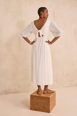 Embroidered long dress BIJOU;${refinementColor}