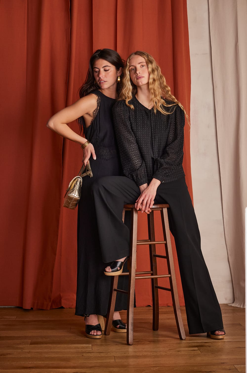 LAYLA Wide-Leg Trousers;${refinementColor}