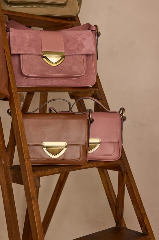 Sac en cuir velours GASTON;${refinementColor}