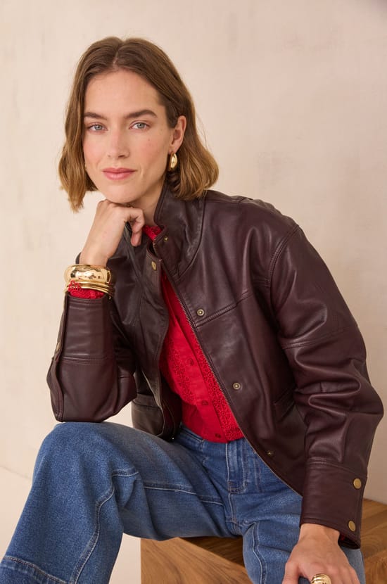 Jean cropped aux d&eacute;tails tress&eacute;s ROMA;${refinementColor}