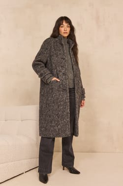 DUKE wool and alpaca blend coat;${refinementColor}