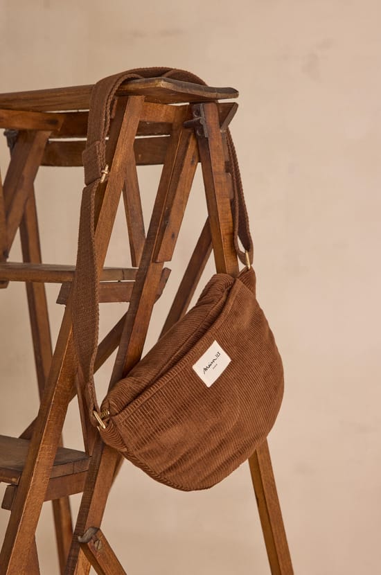 GELINA cotton velvet bum bag;${refinementColor}