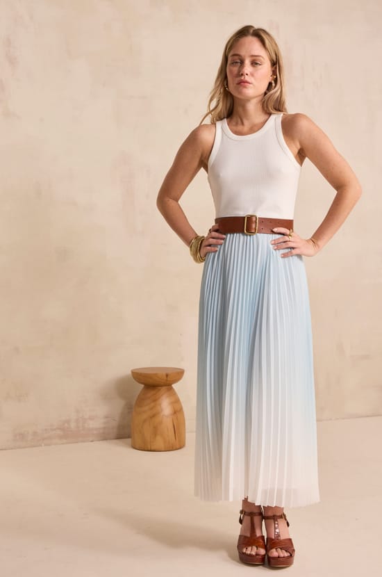 Pleated Skirt ODESSA;${refinementColor}