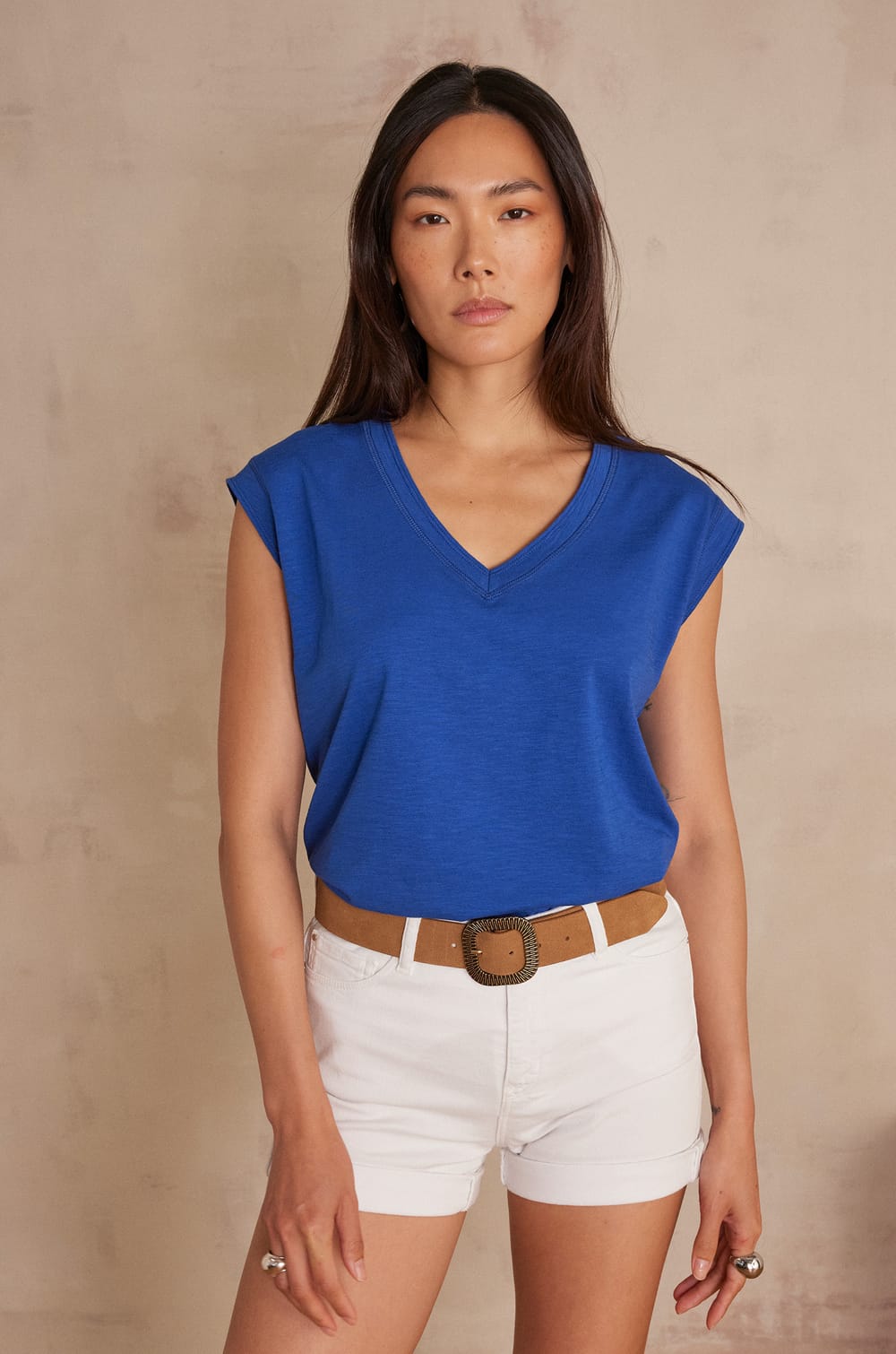 T-shirt DELYA en coton;${refinementColor}