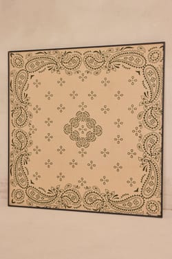 FALLY 100% cotton square scarf;${refinementColor}