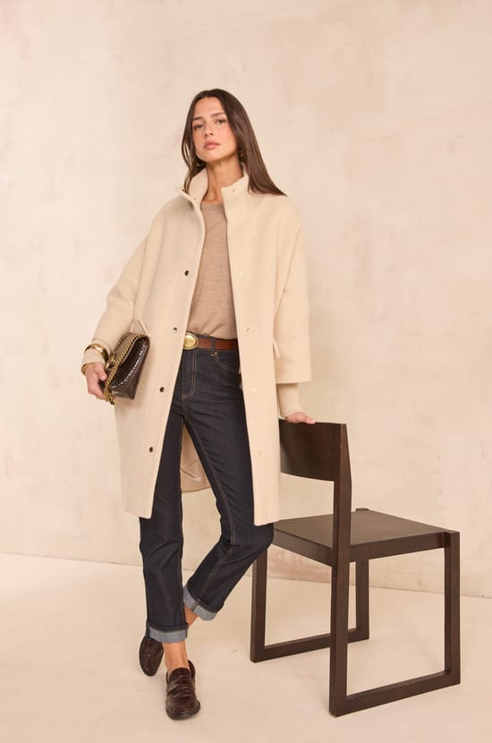 MAGDA mid-length coat;${refinementColor}