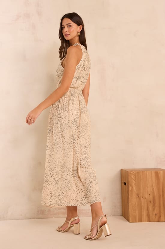 BAY fluid and straight printed dress;${refinementColor}
